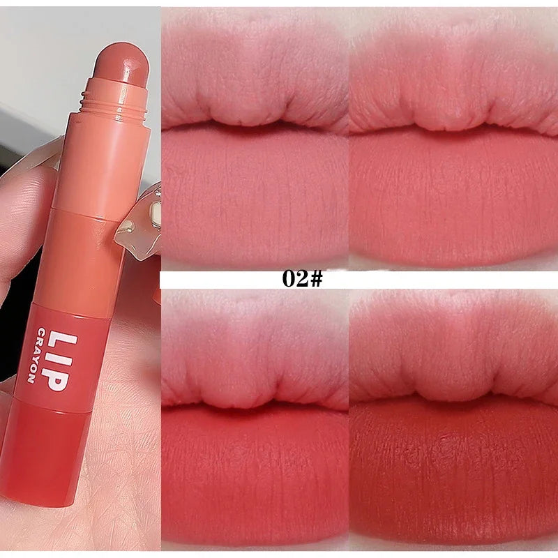 Mini Matte Lipstick Set – 4-Color Velvet Red Combo, Non-Stick Lip Gloss Kit