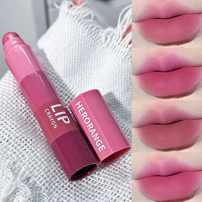 Mini Matte Lipstick Set – 4-Color Velvet Red Combo, Non-Stick Lip Gloss Kit