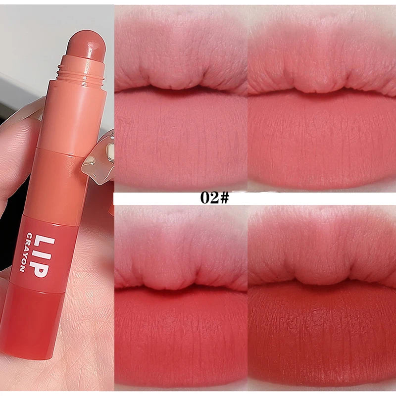 Mini Matte Lipstick Set – 4-Color Velvet Red Combo, Non-Stick Lip Gloss Kit