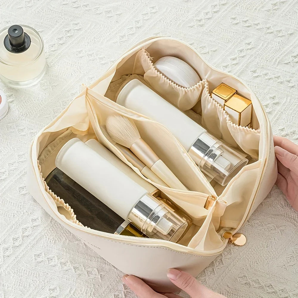 Luxury Makeup Organizer Bag – Toiletry Case, Cosmetic Storage Pouch for Travel
