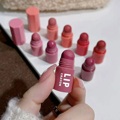 Mini Matte Lipstick Set – 4-Color Velvet Red Combo, Non-Stick Lip Gloss Kit