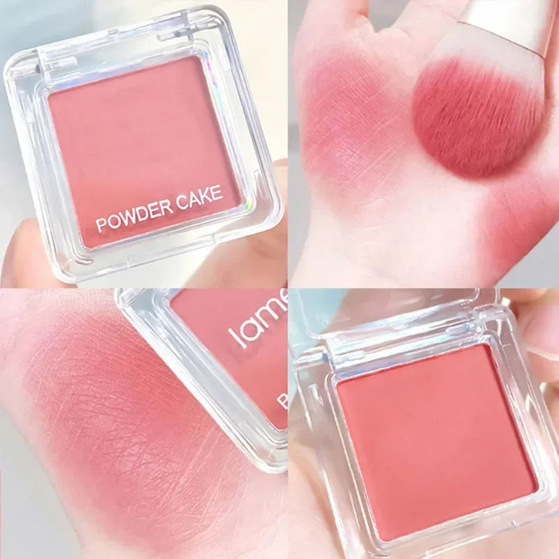 Matte Face Blusher – Natural Cheek Tint, Waterproof Contouring Powder for Women