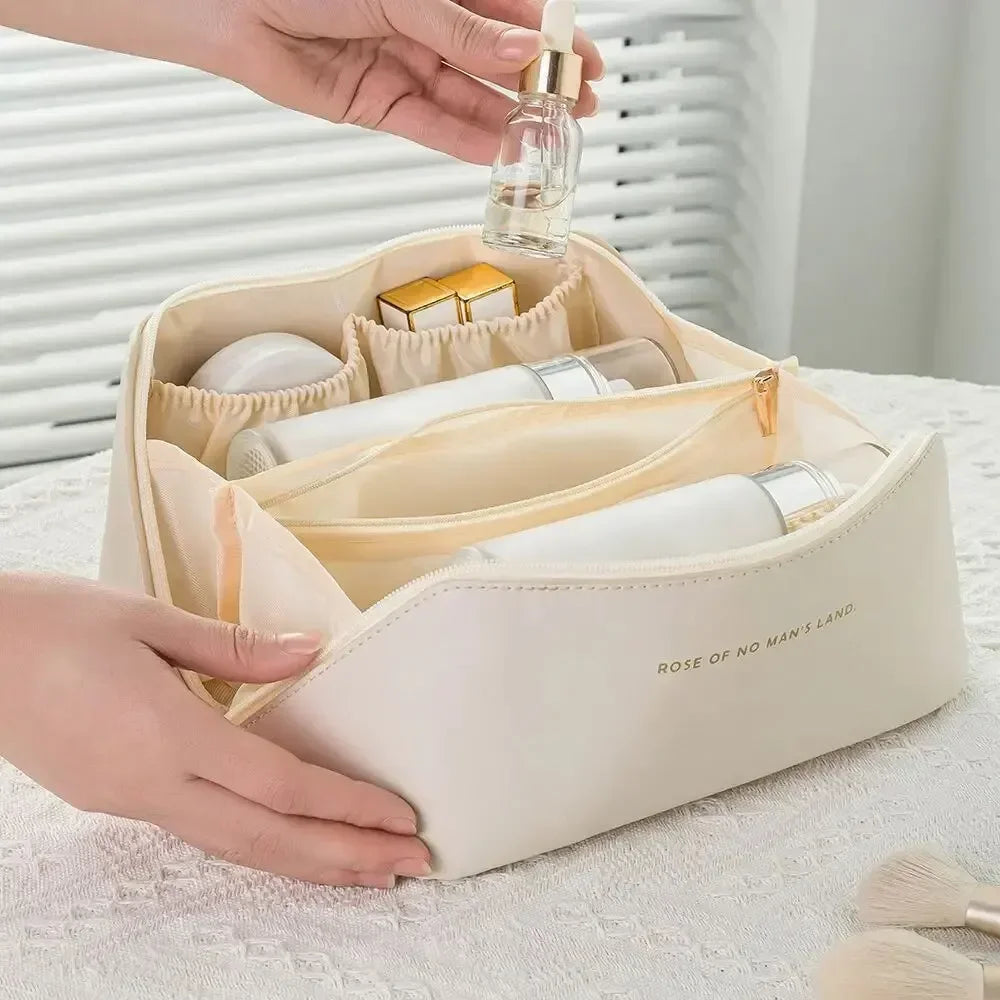 Luxury Makeup Organizer Bag – Toiletry Case, Cosmetic Storage Pouch for Travel